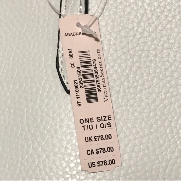 VICTORIAS SECRET White Laser Cut Tassel Tote Bag - Picture 5 of 7